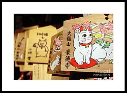 250x183 Maneki Neko Art Fine Art America - Maneki Neko Painting