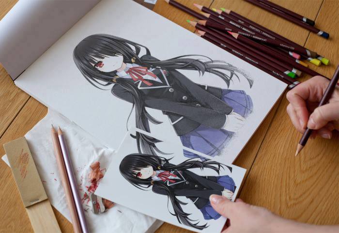 700x481 Girl Anime Character Painting By Jayyap - Manga Girl Painting