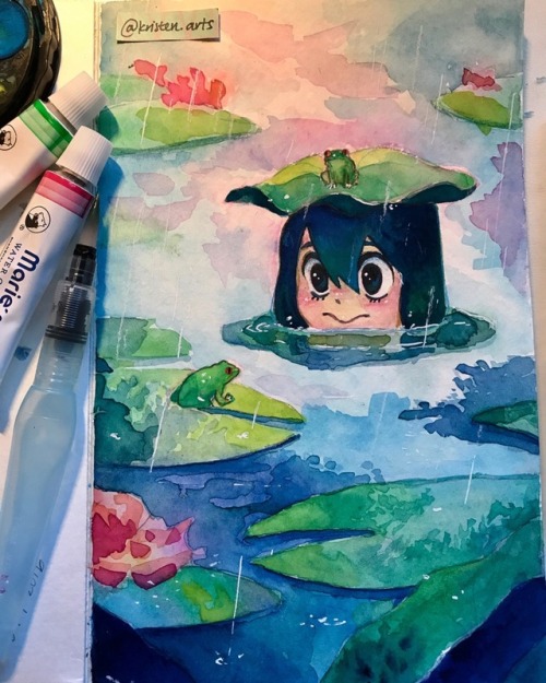 500x625 Watercolor Manga Girl Tumblr - Manga Girl Painting
