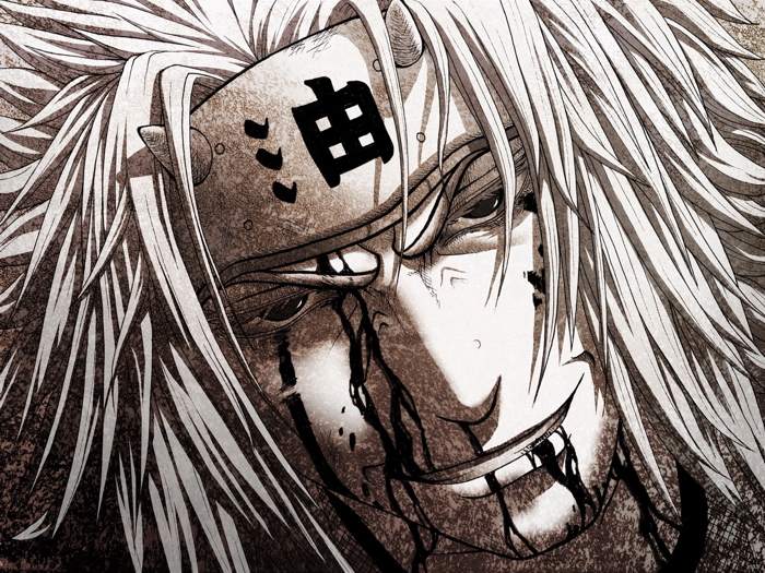 700x525 Jiraiya Naruto Drawing Painting Anime Manga Huge Giant Wall Print - Manga Painting