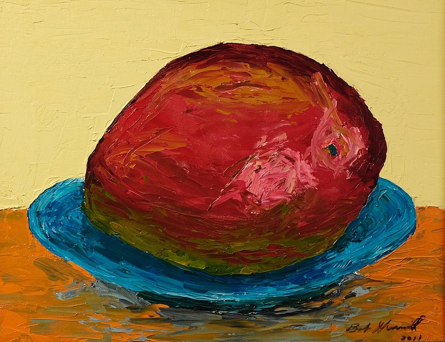 900x693 Mango Painting By Bob Harnish - Mango Painting