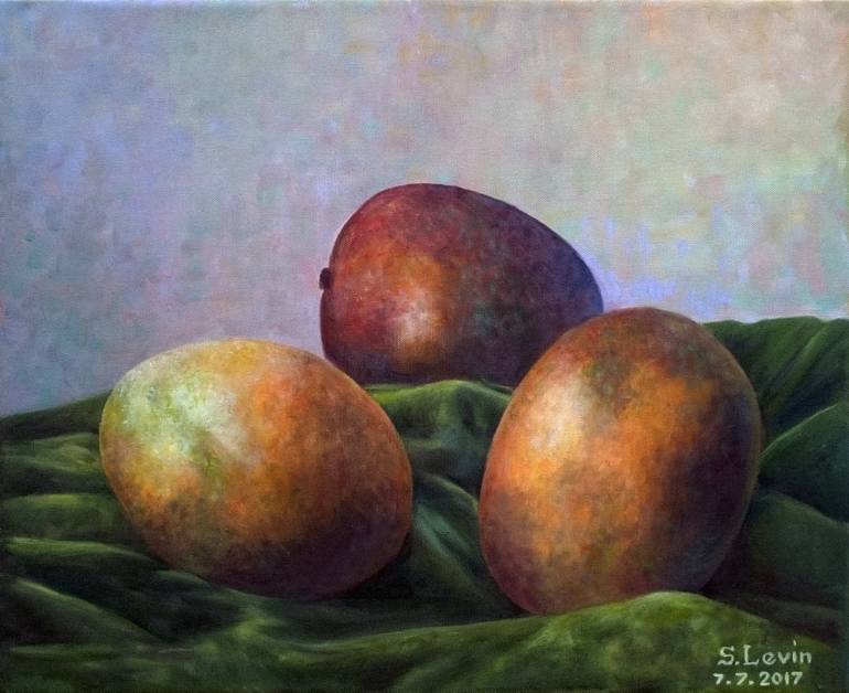 770x628 Saatchi Art Royal Mango Painting By Sergey Levin - Mango Painting