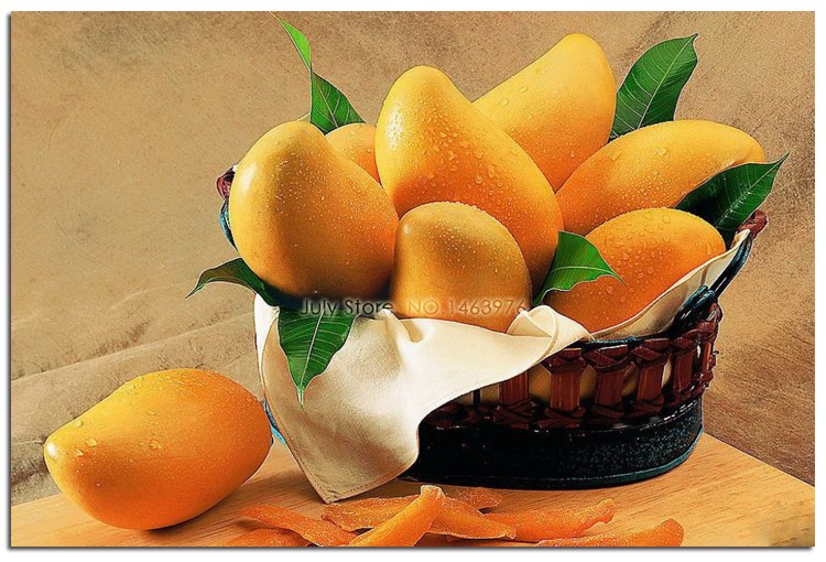 750x510 Diamond Embroidery Mango Diamond Mosaic Crafts Painting Cross - Mango Painting