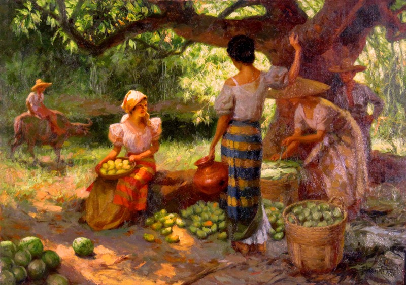 800x562 Artwork By Fernando Amorsolo - Mango Tree Painting