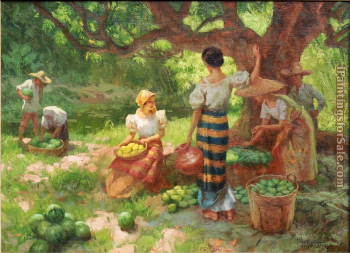 720x521 Unknown Artist Under The Mango Tree Painting - Mango Tree Painting