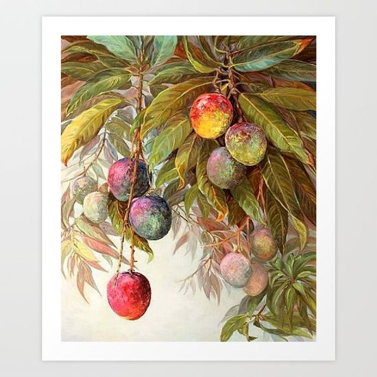 550x550 Mango Tree Painting Art Print Paintings By Contemporary Artists - Mango Tree Painting