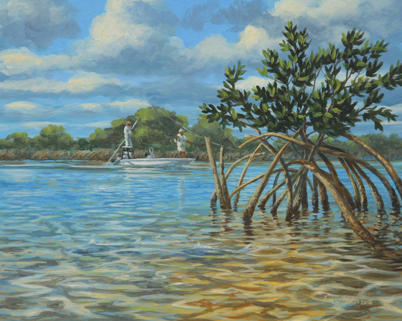 1280x1024 Mangrove Alley - Mangrove Painting