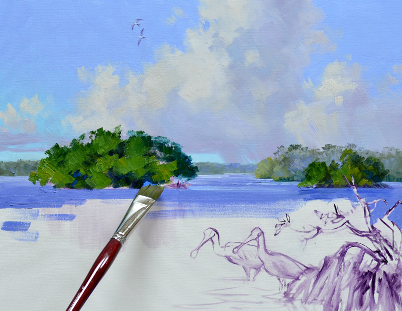 800x620 Mangrove Roots Mikki Senkarik - Mangrove Painting