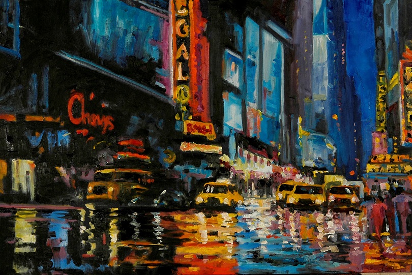 810x541 Manhattan Overwhelms - Manhattan Painting