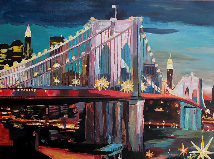 900x672 New York City - Manhattan Painting