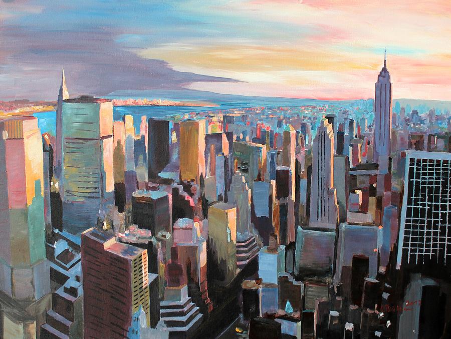 900x677 New York City - Manhattan Painting