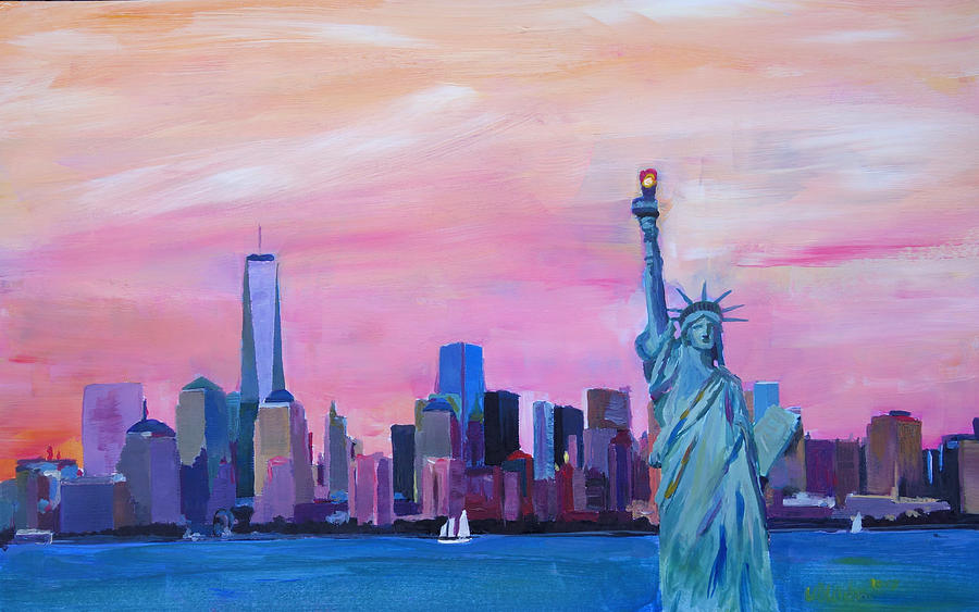 900x563 New York City - Manhattan Painting