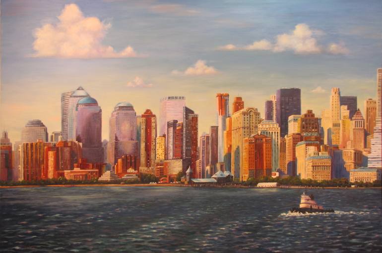 770x511 Saatchi Art Manhattan Painting By Dan Fusco - Manhattan Painting