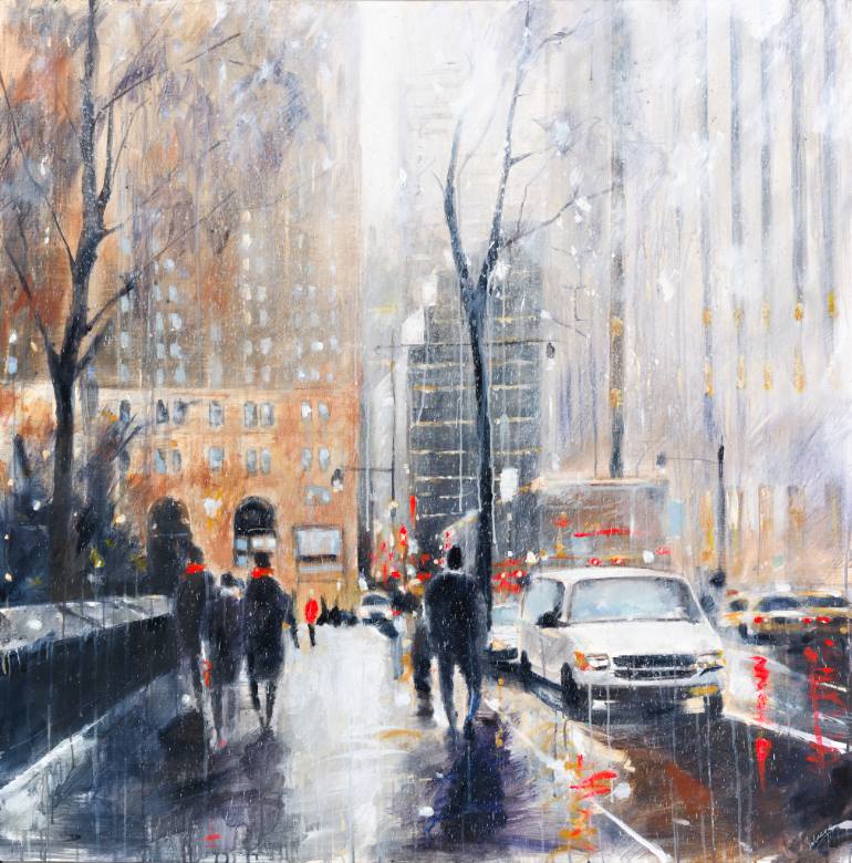 770x780 Saatchi Art Manhattan Painting By Solveiga Chastres - Manhattan Painting