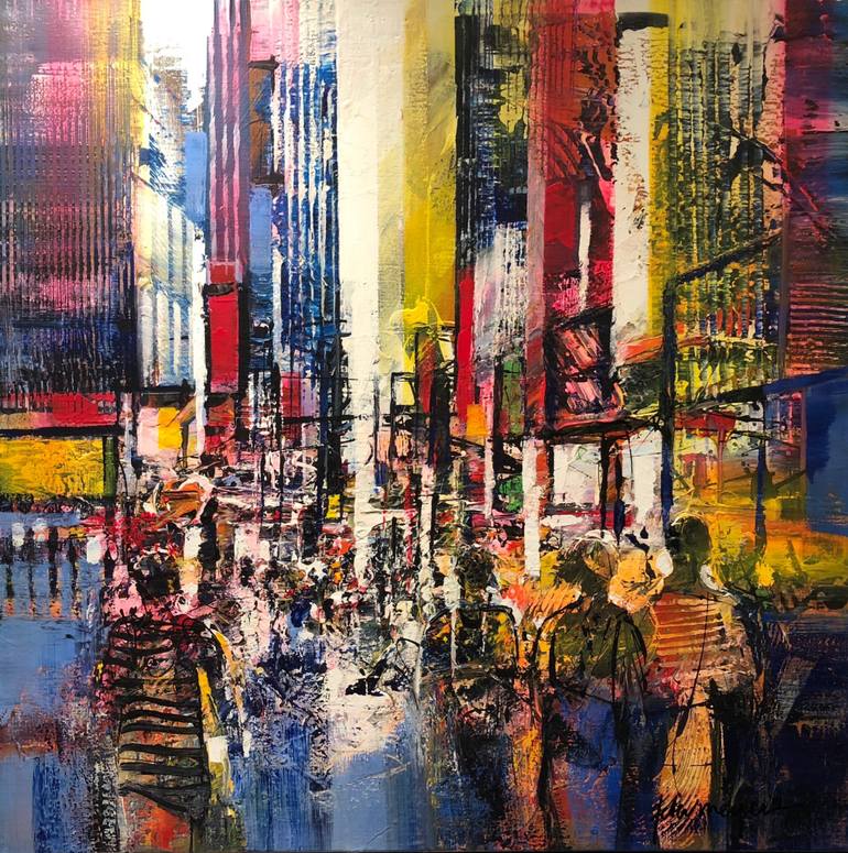 770x775 Saatchi Art New York, Manhattan Painting By Peter Meijer - Manhattan Painting