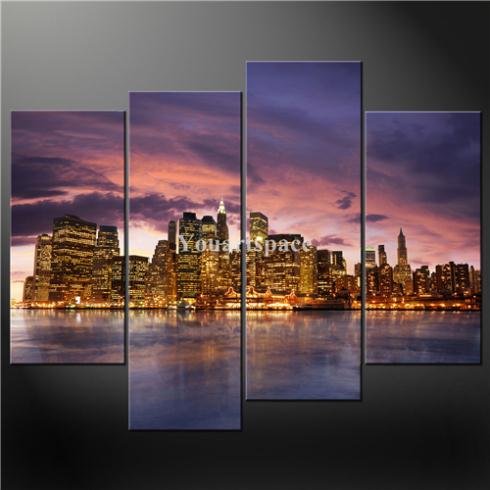 Manhattan Skyline Painting at PaintingValley.com | Explore collection ...