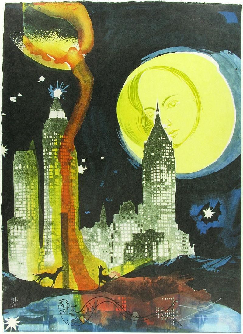799x1098 Salvador Dali Manhattan Skyline Painting - Manhattan Skyline Painting