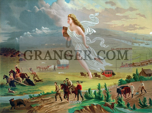 500x371 Image Of Gast American Progress. - Manifest Destiny Painting