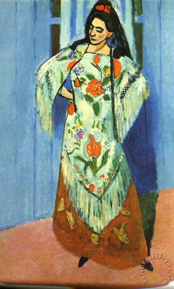 578x960 Henri Matisse Manila Shawl 1911 Painting - Manila Painting