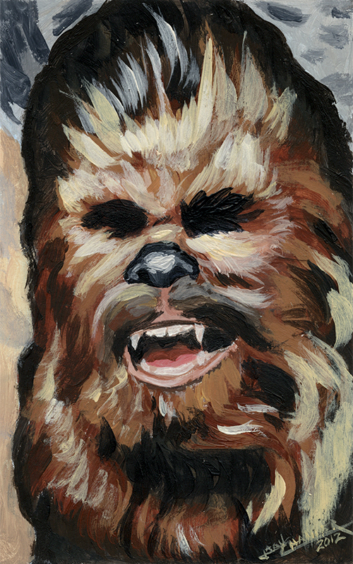 500x800 The Manly Art Blog Chewbacca's Roar - Manly Painting