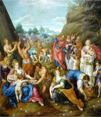 345x397 Manna From Heaven - Manna From Heaven Painting