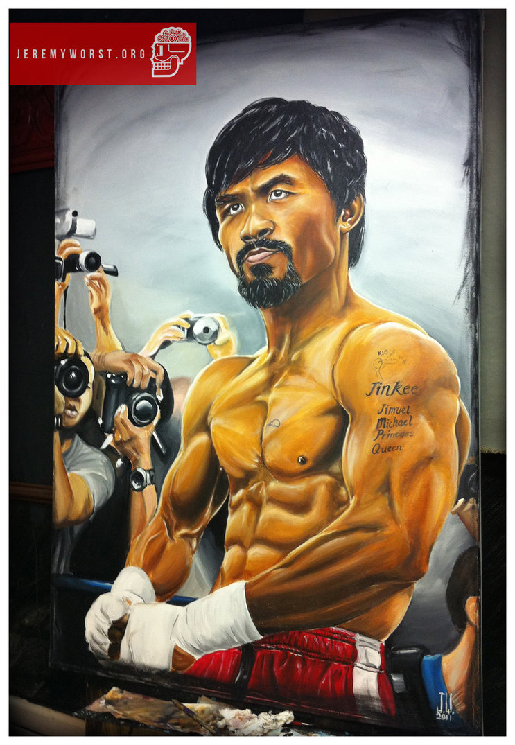 743x1075 Manny Pacquiao Painting By Jeremyworst - Manny Pacquiao Painting