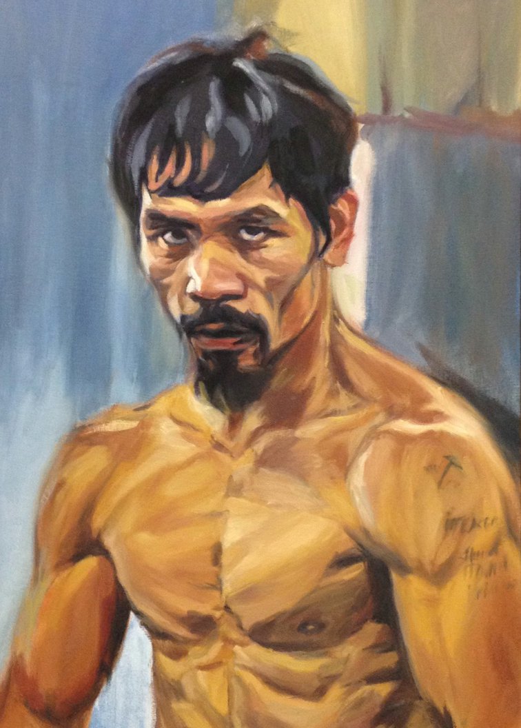 756x1056 Manny Pacquiao By Chickenlegboy - Manny Pacquiao Painting