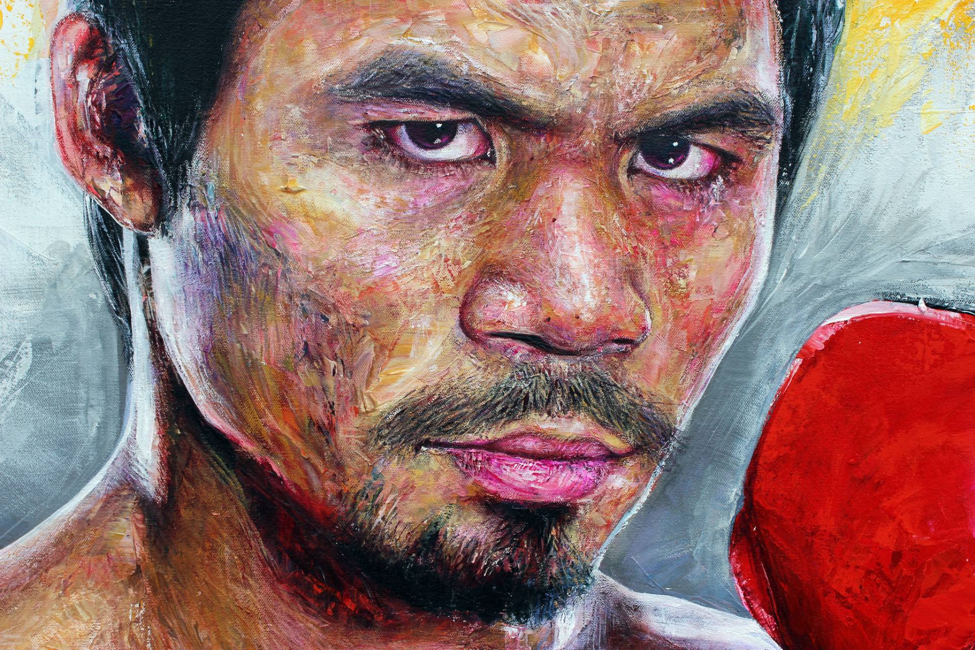 Manny Pacquiao Painting at PaintingValley.com | Explore collection of ...