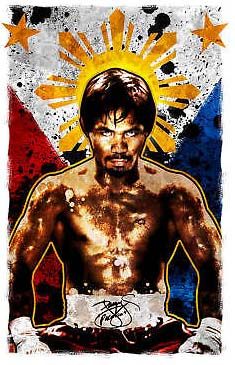 235x365 Top Original Art Oil Painting Boxing King Manny Pacman Pacquiao - Manny Pacquiao Painting