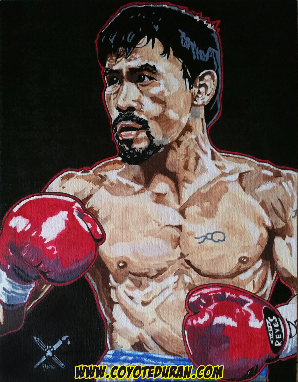 1200x1540 Manny Pacquiao - Manny Pacquiao Painting
