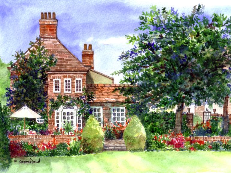 770x578 Saatchi Art The Manor House Painting By Farida Greenfield - Manor House Painting