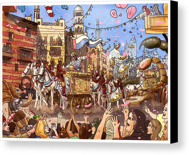 661x541 Mansa Musa Enters Mecca Canvas Print Canvas Art By Reynold Jay - Mansa Musa Painting