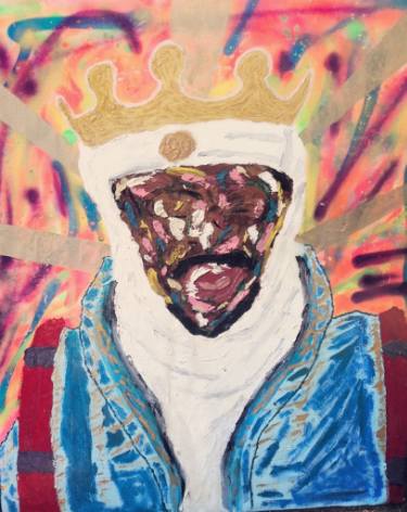 375x472 Saatchi Art Mansa Musa 2 Painting By James Mcclue - Mansa Musa Painting