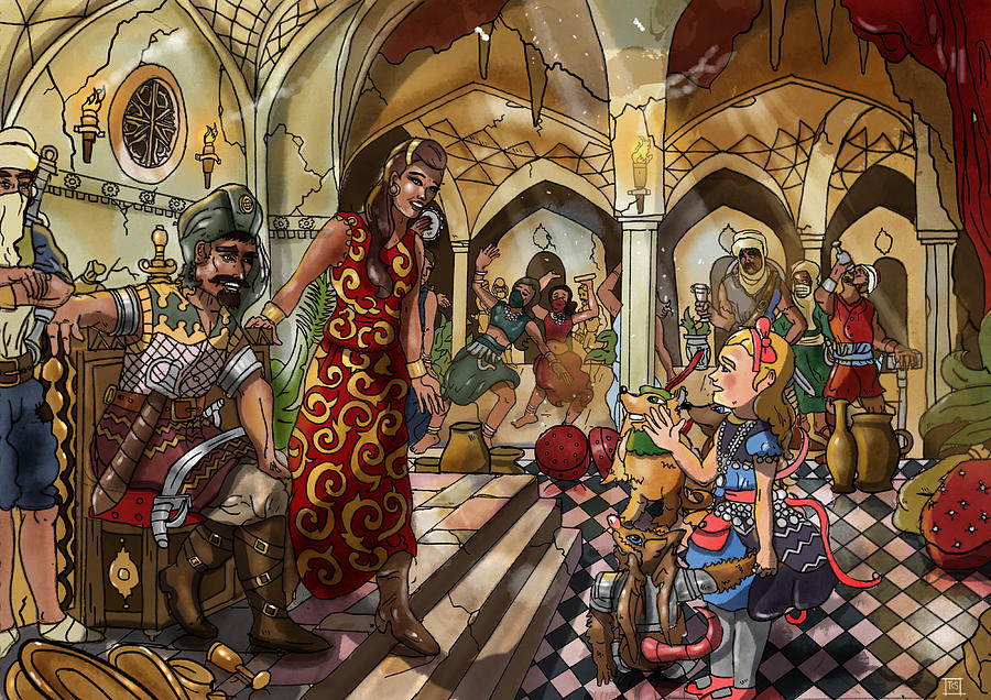 900x636 The Cave Of Ali Baba Painting By Reynold Jay - Mansa Musa Painting