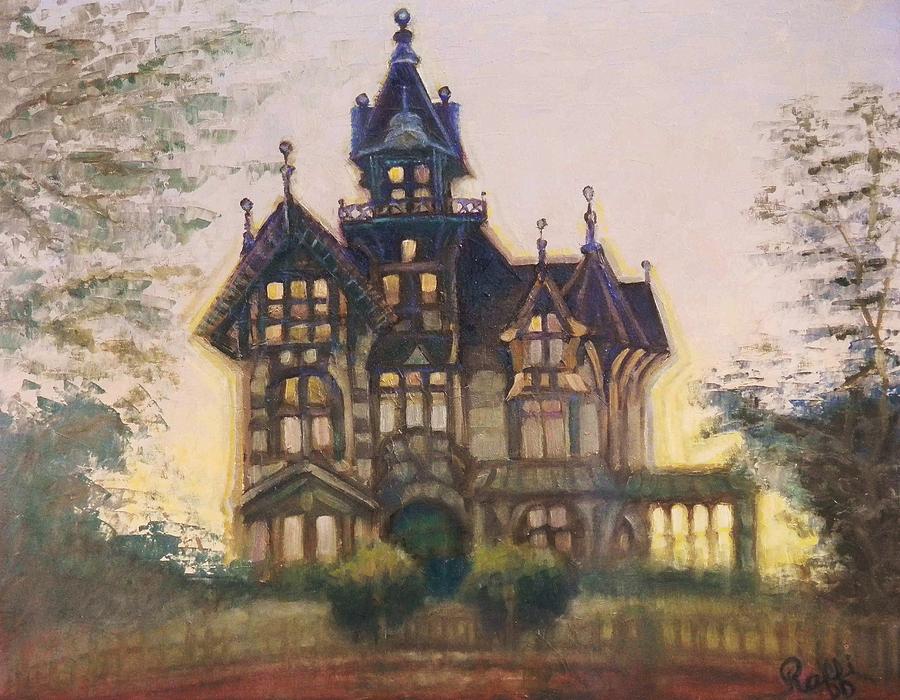 900x700 Mansion In Eureka Painting By Raffi Jacobian - Mansion Painting