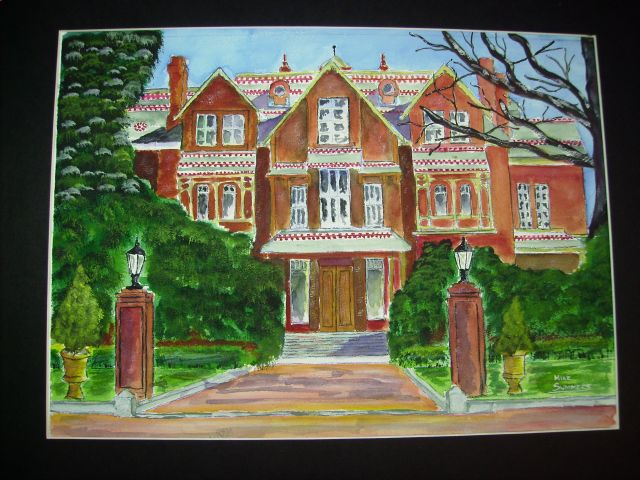 640x480 Nc Executive Mansion - Mansion Painting