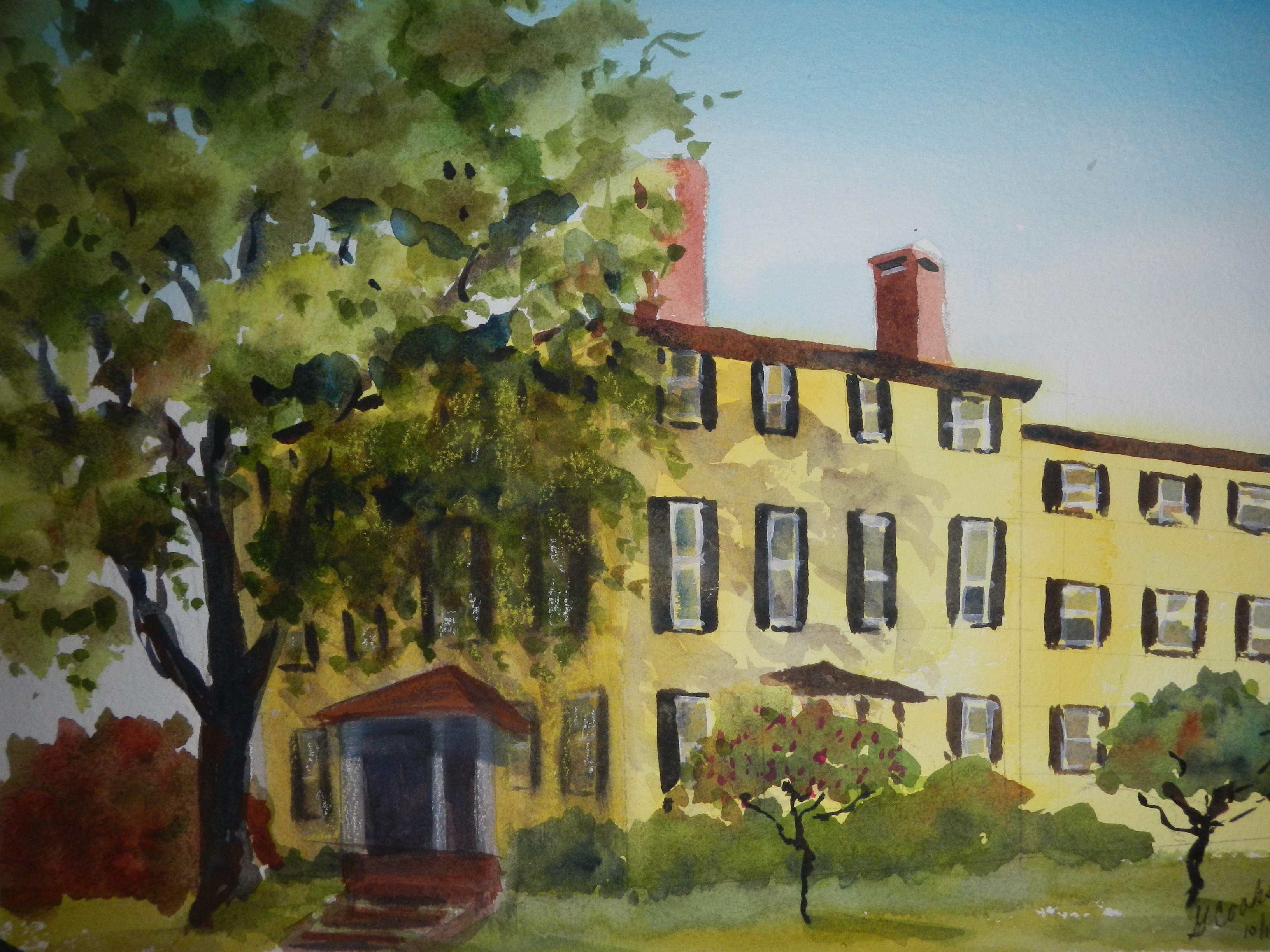 3264x2448 Paintings Of Our Romantic Maine Coast Bed And Breakfast - Mansion Painting