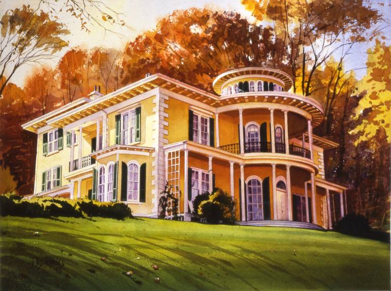 Mansion Painting at PaintingValley.com | Explore collection of Mansion ...