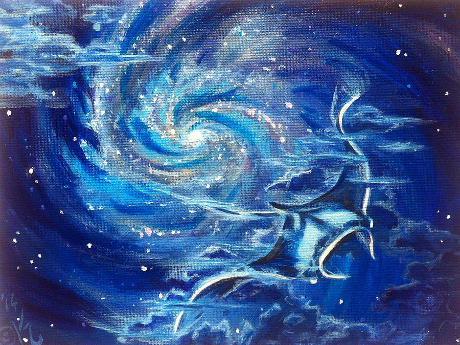 900x674 My First Manta Painting By Zale - Manta Ray Painting