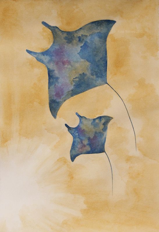 547x800 Another Attempt - Manta Ray Painting