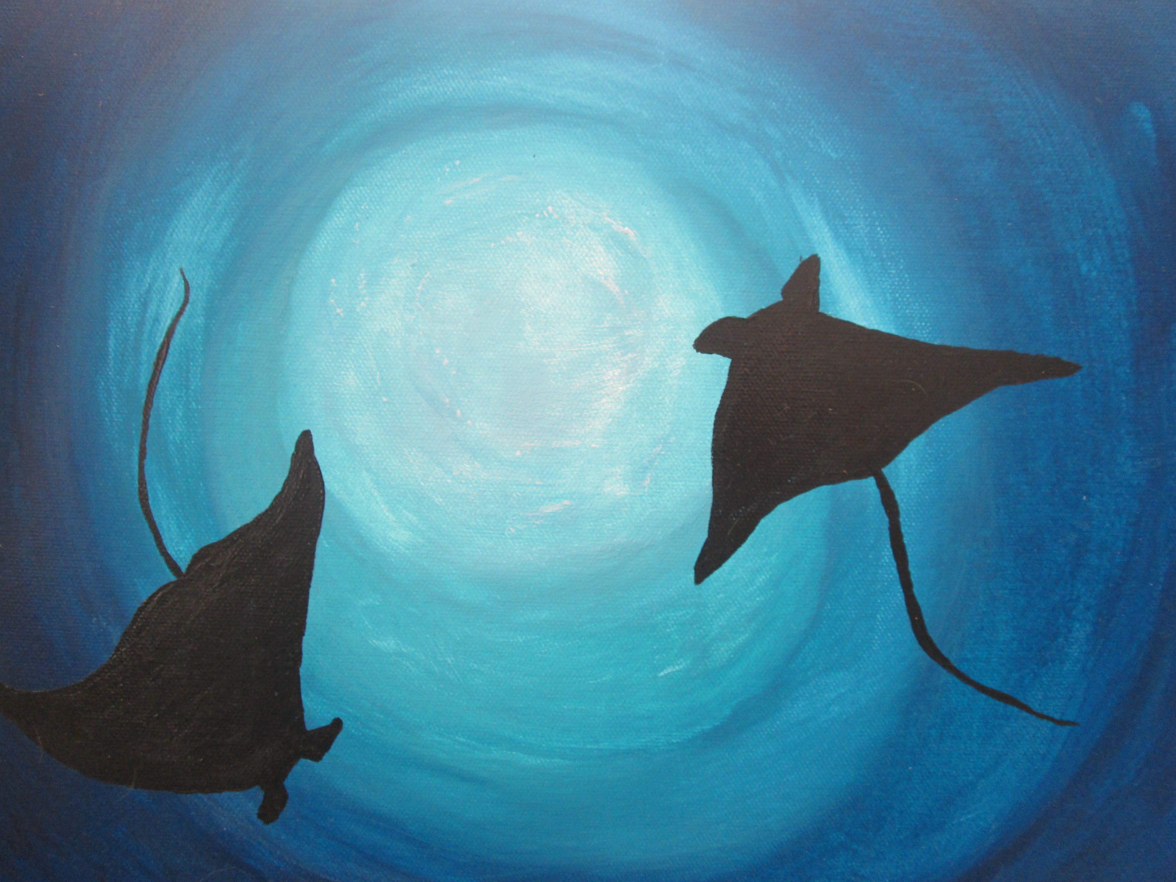 Manta Ray Painting at PaintingValley.com | Explore collection of Manta ...