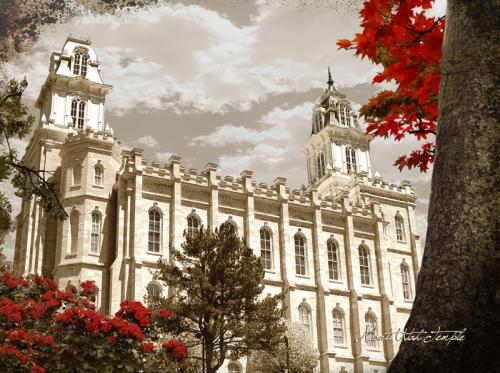 500x373 Manti Temple ~ Quality Framed Art ~ Framed Legacy - Manti Temple Painting