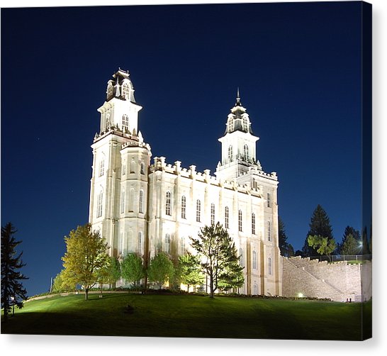 546x502 Manti Utah Temple Canvas Prints Fine Art America - Manti Temple Painting