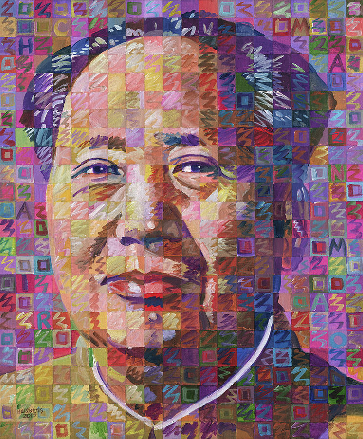 744x900 Chairman Mao Painting By Randal Huiskens - Mao Zedong Painting