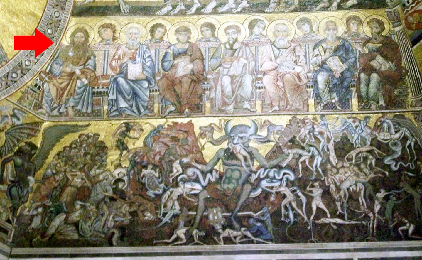 1438x886 Hell Ex Urbe - Map Of Hell Painting