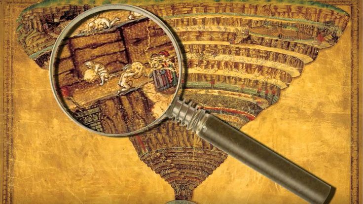 736x414 Botticelli Painting The Map Of Hell - Map Of Hell Painting