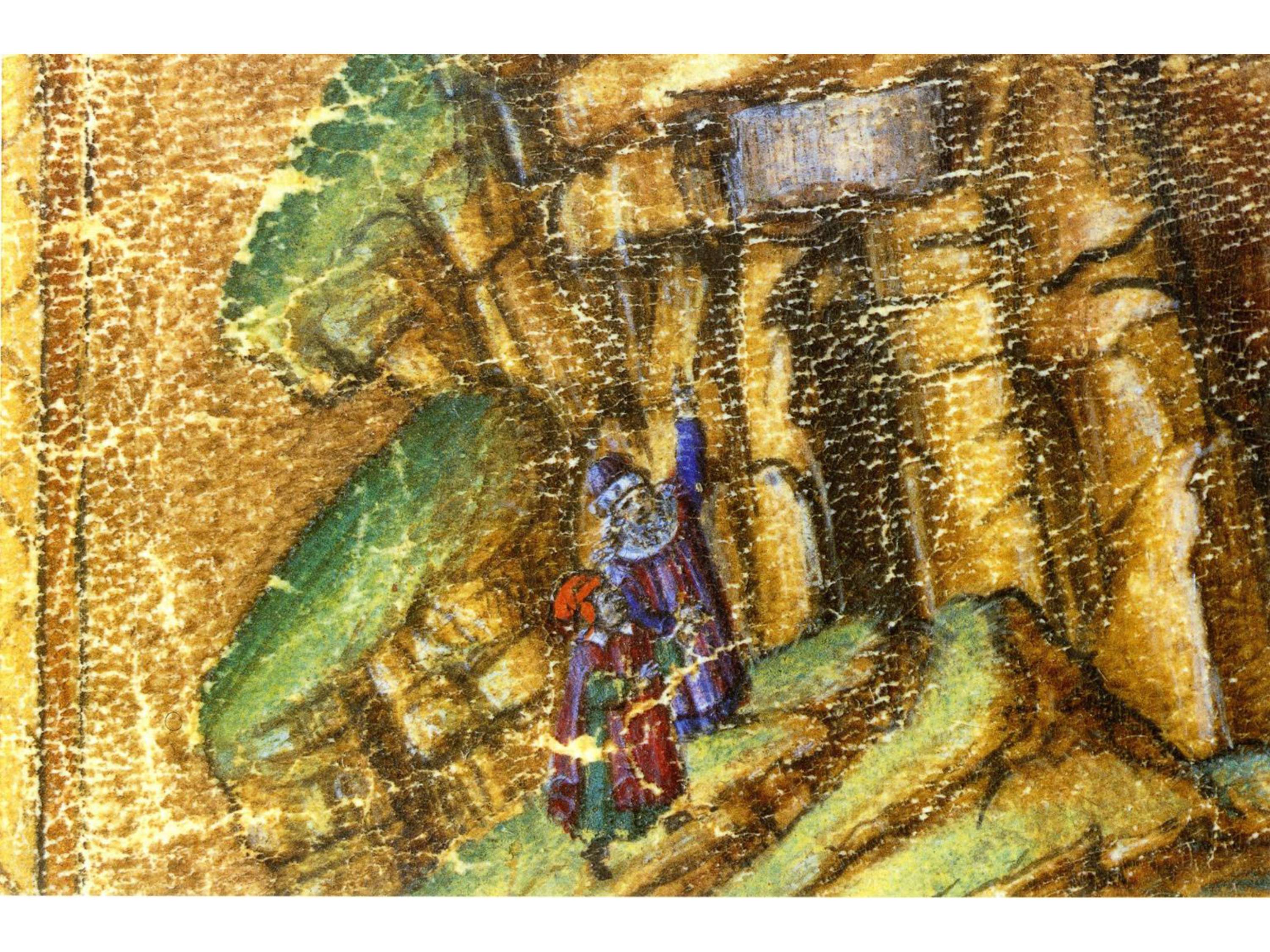 3000x2250 Botticelli, A Map Of Dante's Hell. Detail Gates Of Hell - Map Of Hell Painting