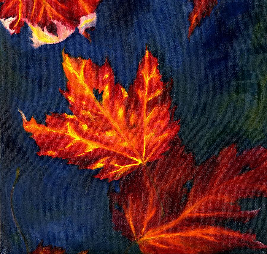 Maple Leaf Painting at PaintingValley.com | Explore collection of Maple ...