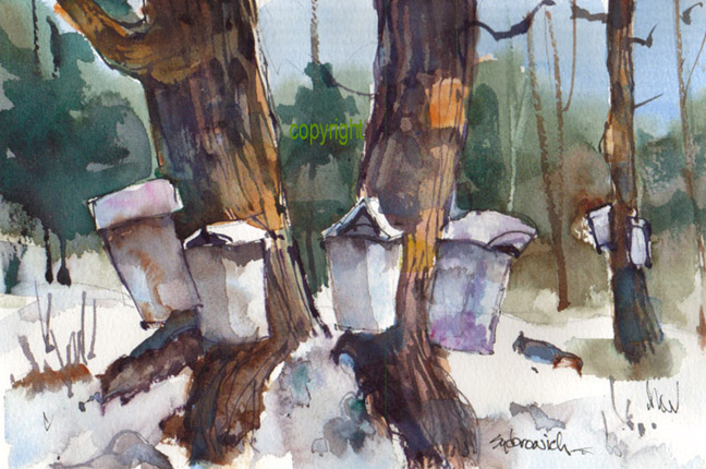 648x430 Featured Artist Robert Sydorowich - Maple Syrup Painting