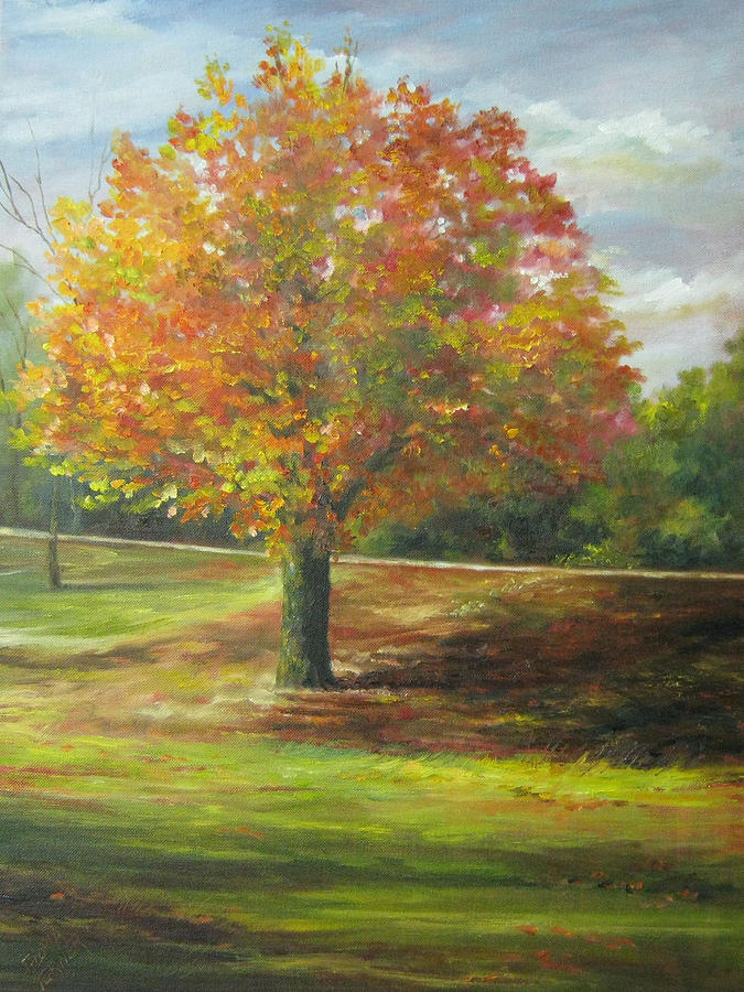 Maple Tree Painting at PaintingValley.com | Explore collection of Maple ...